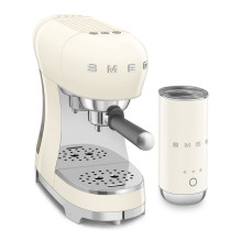 Kavos aparatas - Smeg ECF12CREU + MFF02 Cream