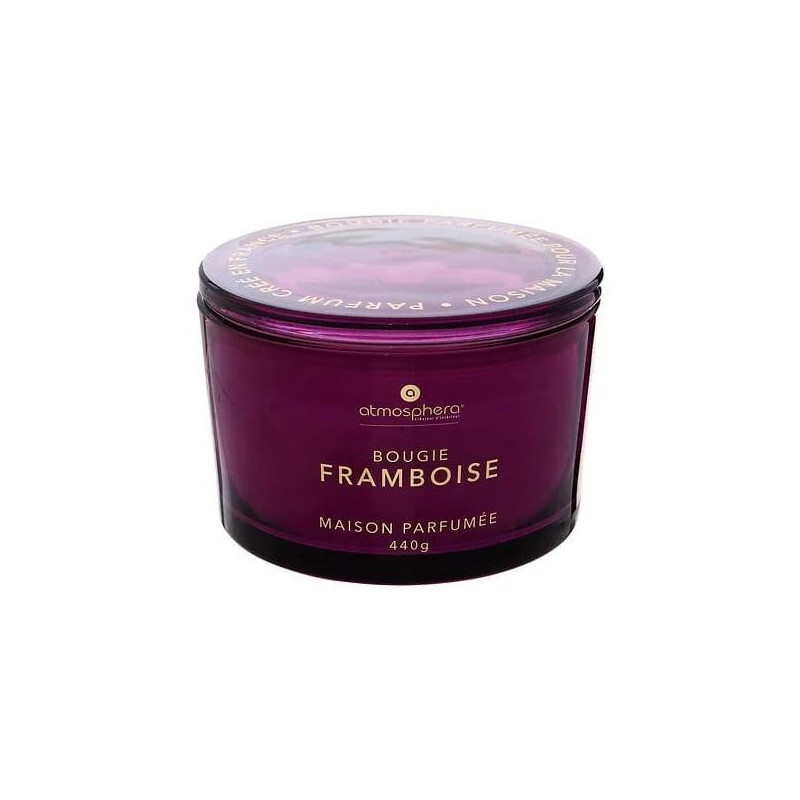 Candle, aromatic Atmosphera Glowy Rasberry, 30 h, 440 g