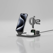 Belkin BoostCharge 3-in-1 Qi2 Ladestation, black Belkin BoostCharge 3-in-1 Qi2 Ladestation, black