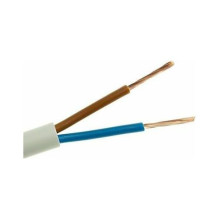 Electric cable wire H03VV-F OMY 2x1mm2 300V ELEKTROKABEL white 100m