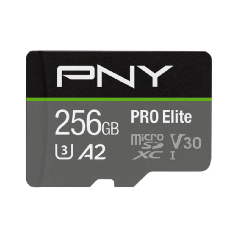 Atminties kortelė PNY PRO Elite MicroSDXC 256 GB Class 10 UHS-I / U3 A2 V30 (P-SDU256V32100PRO-GE)