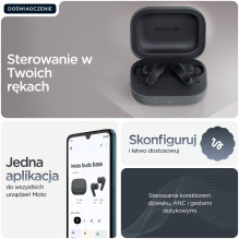 Motorola Moto ausinės, juodos Motorola Moto ausinės, juodos
