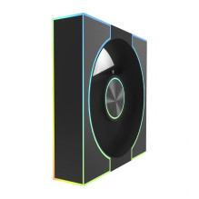 Korpuso Ventiliatorius - DarkFlash DM8 LINE Black 800-1 600 RPM 58 CFM PWM ARGB, Juodas Korpuso Ventiliatorius - DarkFlash DM8 LINE Black 800-1 600 RPM 58 CFM PWM ARGB, Juodas