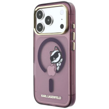 Dėklas Karl Lagerfeld IML Choupette Peekaboo MagSafe Apple iPhone 18 Pro Max tamsiai raudonas Dėklas Karl Lagerfeld IML Choupette Peekaboo MagSafe Apple iPhone 18 Pro Max tamsiai raudonas