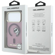 Dėklas Karl Lagerfeld IML Choupette Peekaboo MagSafe Apple iPhone 18 Pro Max tamsiai raudonas Dėklas Karl Lagerfeld IML Choupette Peekaboo MagSafe Apple iPhone 18 Pro Max tamsiai raudonas