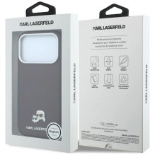 Dėklas Karl Lagerfeld PU Grained Semi Wrap K&CH Heads Magsafe Apple iPhone 18 Pro tamsiai raudonas Dėklas Karl Lagerfeld PU Grained Semi Wrap K&CH Heads Magsafe Apple iPhone 18 Pro tamsiai raudonas
