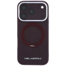 Dėklas Karl Lagerfeld PU Saffiano Ring Stand MagSafe Apple iPhone 18 Pro Max tamsiai raudonas Dėklas Karl Lagerfeld PU Saffiano Ring Stand MagSafe Apple iPhone 18 Pro Max tamsiai raudonas