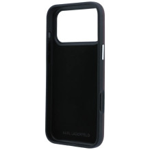 Dėklas Karl Lagerfeld PU Semi Wrap Saffiano K&CH Heads Apple iPhone 18 Pro tamsiai raudonas Dėklas Karl Lagerfeld PU Semi Wrap Saffiano K&CH Heads Apple iPhone 18 Pro tamsiai raudonas
