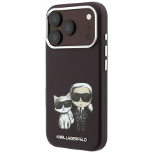 Dėklas Karl Lagerfeld PU Semi Wrap Smooth Sketch Bodies Magsafe Apple iPhone 18 Pro tamsiai raudonas Dėklas Karl Lagerfeld PU Semi Wrap Smooth Sketch Bodies Magsafe Apple iPhone 18 Pro tamsiai raudonas