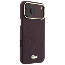 Dėklas Lacoste PU Leather Champs Elysees Gold Logo MagSafe Apple iPhone 18 Pro tamsiai raudonas Dėklas Lacoste PU Leather Champs Elysees Gold Logo MagSafe Apple iPhone 18 Pro tamsiai raudonas