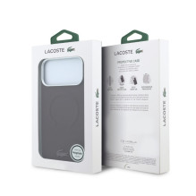 Dėklas Lacoste PVC Petit Pique Semi Wrap Embossed MagSafe Apple iPhone 18 Pro tamsiai raudonas Dėklas Lacoste PVC Petit Pique Semi Wrap Embossed MagSafe Apple iPhone 18 Pro tamsiai raudonas