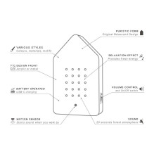 Birdybox skambanti dėžutė - inkilas (Auksinio žalvario spalvos) Birdybox skambanti dėžutė - inkilas (Auksinio žalvario spalvos)