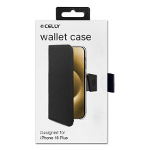 Telefono Dėklas - Celly Wally1080 iPhone 16 Plus Juodas Telefono Dėklas - Celly Wally1080 iPhone 16 Plus Juodas