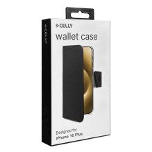 Telefono Dėklas - Celly Wally1080 iPhone 16 Plus Juodas Telefono Dėklas - Celly Wally1080 iPhone 16 Plus Juodas