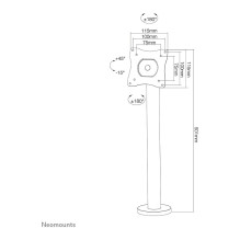 NEOMOUNTS POS Flat Screen Desk Mount bolt-down base 25,4-81,28cm 10-32Zoll Black NEOMOUNTS POS Flat Screen Desk Mount bolt-down base 25,4-81,28cm 10-32Zoll Black