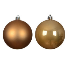 Christmas tree toy set Decoris, brown, 6 pcs