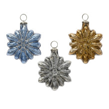 Christmas Tree toy Decoris Antique Flake, glass, 10 cm