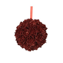 Christmas Tree toy Decoris Flower, red Christmas Tree toy Decoris Flower, red