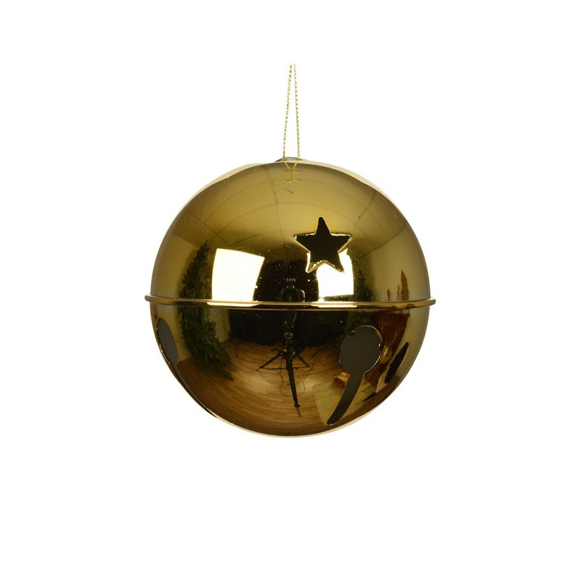 Christmas Tree toy Decoris Bell, gold, iron / polystyrene