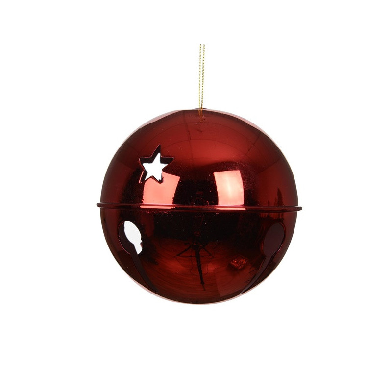 Christmas Tree toy Decoris Bell, red, iron / polystyrene