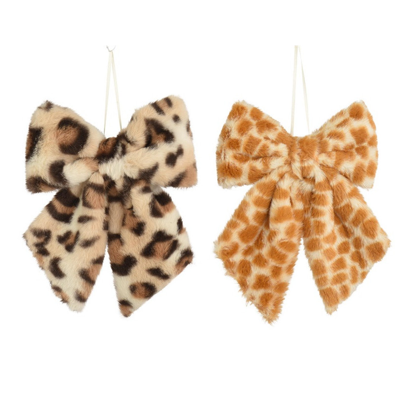 Christmas tree toy Decoris Bow, brown