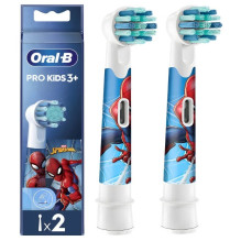 ORAL-B REPLACEMENT TOOTHBRUSH HEADS PRO KIDS 3+ SPIDERMAN 2 PCS ORAL-B REPLACEMENT TOOTHBRUSH HEADS PRO KIDS 3+ SPIDERMAN 2 PCS