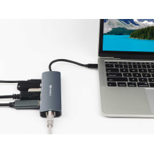 „Sandberg 136-43 USB-C 8K“ ekrano doką „Sandberg 136-43 USB-C 8K“ ekrano doką