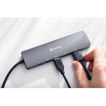 „Sandberg 136-43 USB-C 8K“ ekrano doką „Sandberg 136-43 USB-C 8K“ ekrano doką