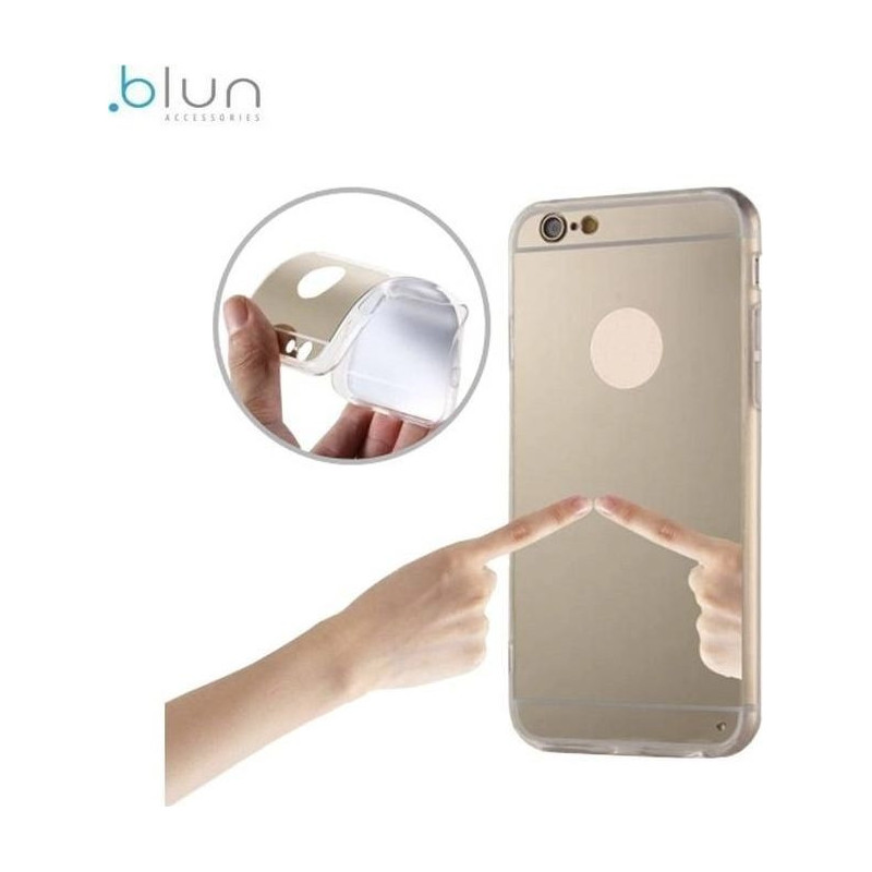Blun super plan silikona aizmugures apvalks ar caurspīdīgām malām un Spoveida aizmugures daļas priek Samsung G955 Galaxy