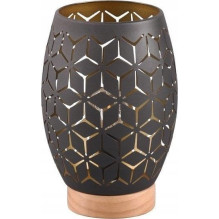 Gl-BIDAR 28W E27 black / gold / wood R51571080