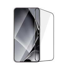 Grūdinto stiklo metalinis rėmelis, skirtas „Samsung Galaxy S22 Plus“ / „S23 Plus“, juodas rėmelis.