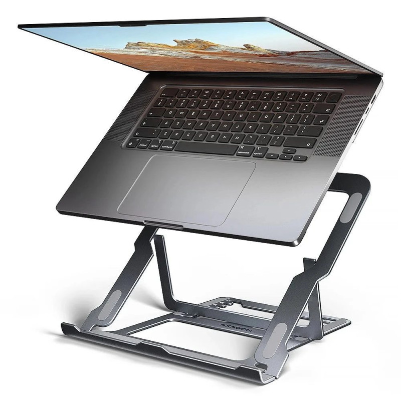 STND-LAG Aluminum Laptop Stand 10-17 3 inches 8 Adjustable Positions Gray