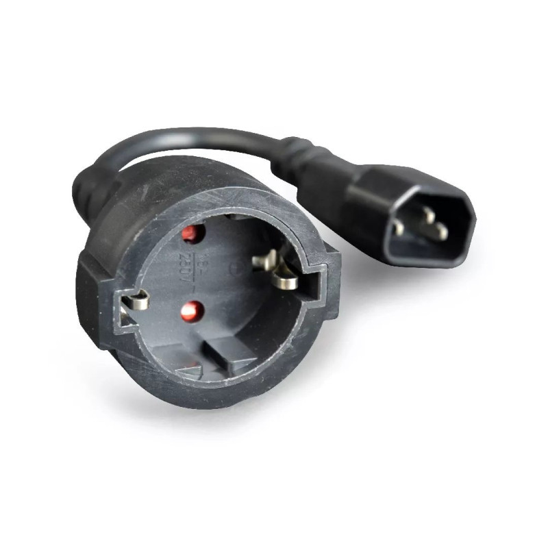 Cablexpert Conexion Shucko hembra ir IEC C14 macho 0.15mts