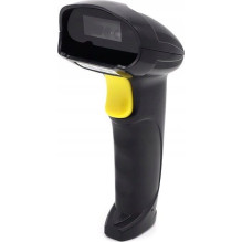 Qoltec Laser Barcode Reader 1D 2D Black
