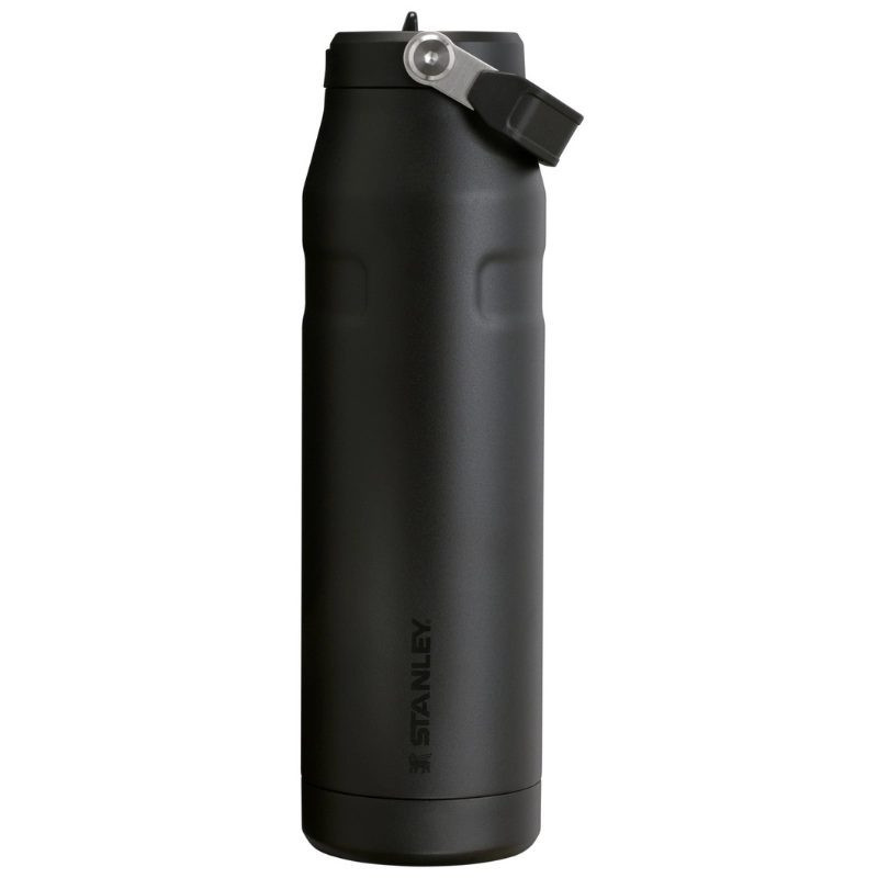 Thermal bottle with a straw The IceFlow Bottle Flip Straw 2.0 1.06L black 2.0