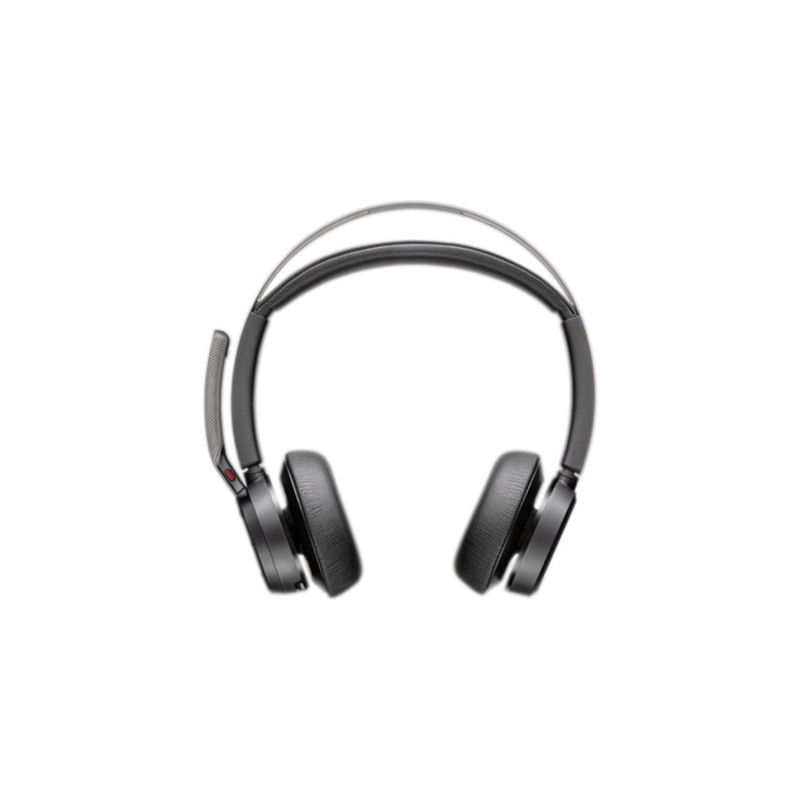 Poly Voyager Focus 2 USB-C Headset MS-Teams ANC Tischladestation USB-C zu A-Adapter