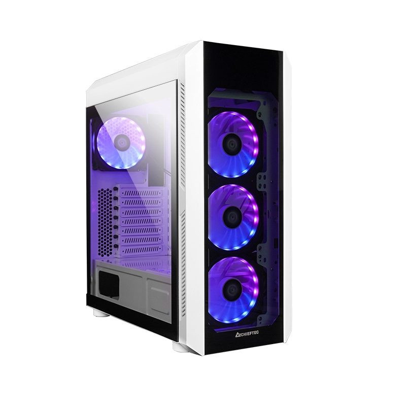 Chieftec GL-03W-OP kompiuterio korpusas Midi Tower, baltas