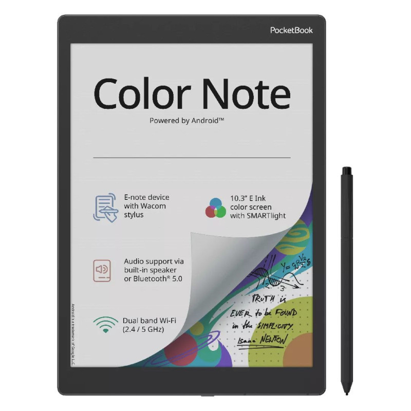 PocketBook Color Note e-book reader Touchscreen 32 GB Wi-Fi Black Blue
