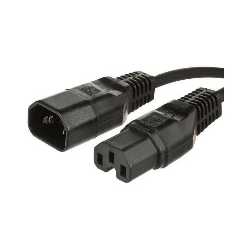 Microconnect PE011410 power cable Black 1 m C14 coupler C15 coupler