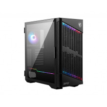 MSI MPG VELOX 100P AIRFLOW vidutinio dydžio bokšto tipo žaidimų kompiuteris Case ''juodas 3x 120mm Ventiliatorius + 1x 1