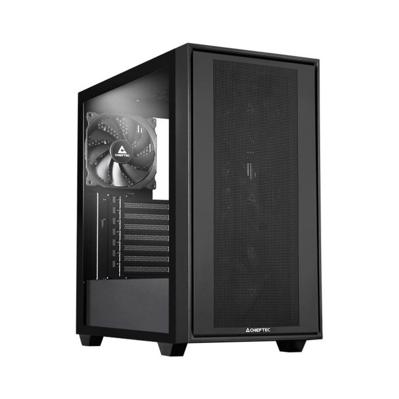 Chieftec Midi bokštas GS-03B-BLK-OP Schwarz Black
