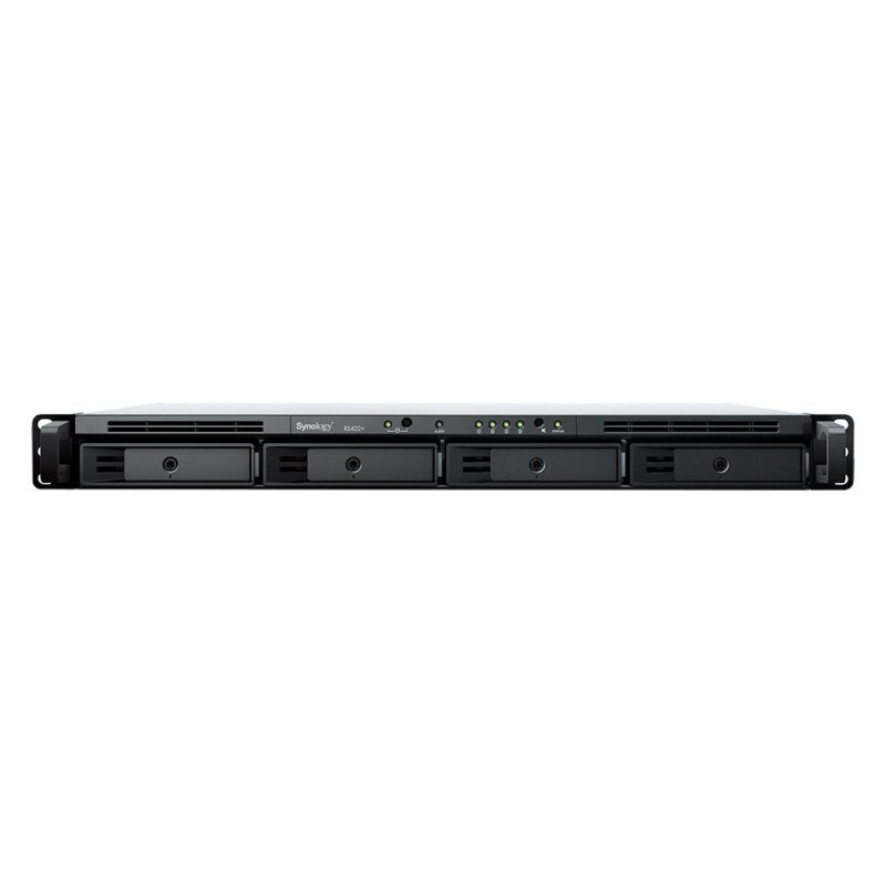 Synology RackStation RS422+ NAS / storage server Rack (1U) Ryzen Embedded R1600 2 GB DDR4 DSM Black