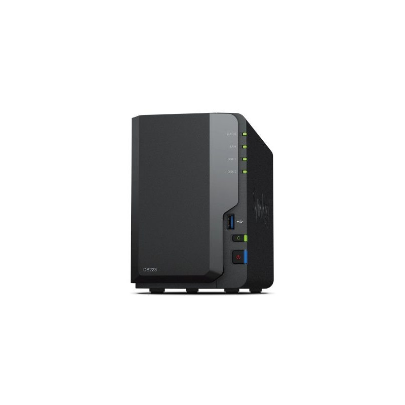 Synology DiskStation DS223 NAS / storage server Desktop Realtek RTD1619B 2 GB DDR4 0 TB