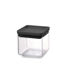 Brabantia 122309 stiklainis Kvadratinis plastikinis Juodas Permatomas