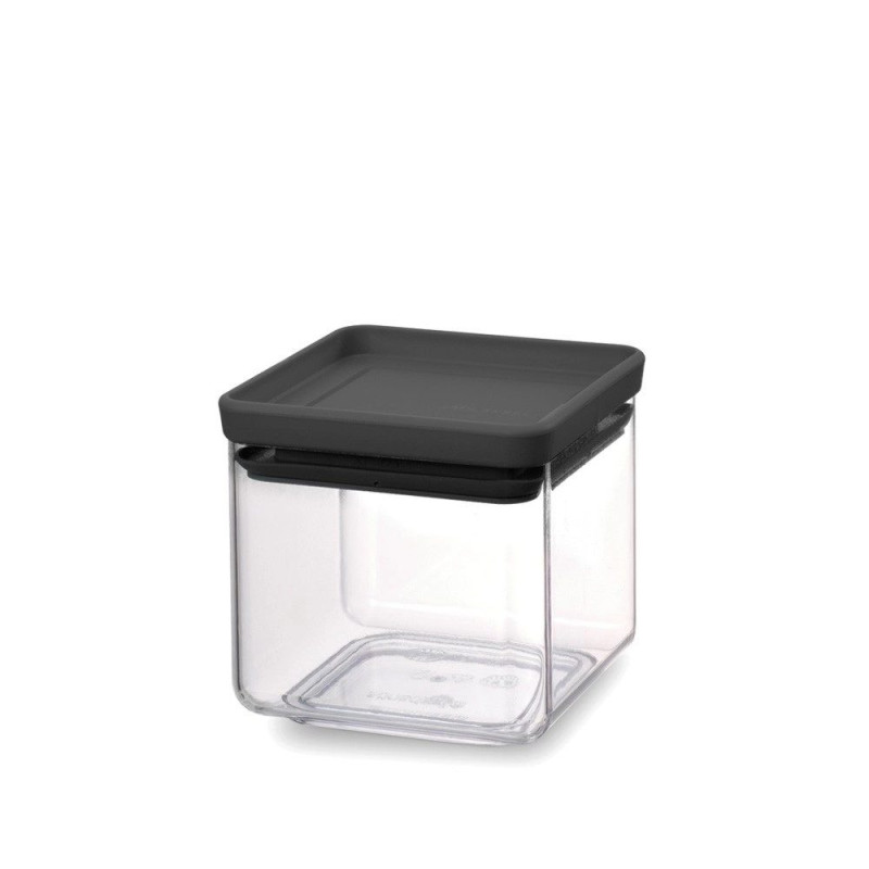 Brabantia 122309 stiklainis Kvadratinis plastikinis Juodas Permatomas
