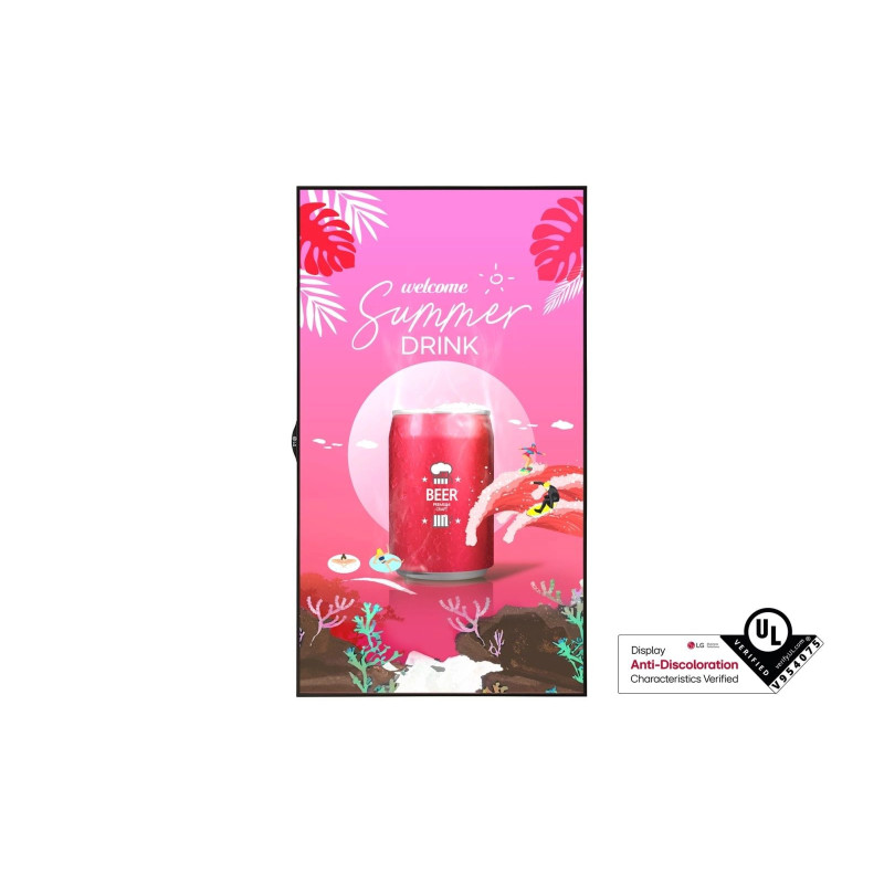 LG 55XS4P Signage Display Digital signage flat panel 139.7 cm (55") LED 4000 cd / m² Full HD Black WebOS 24 / 7