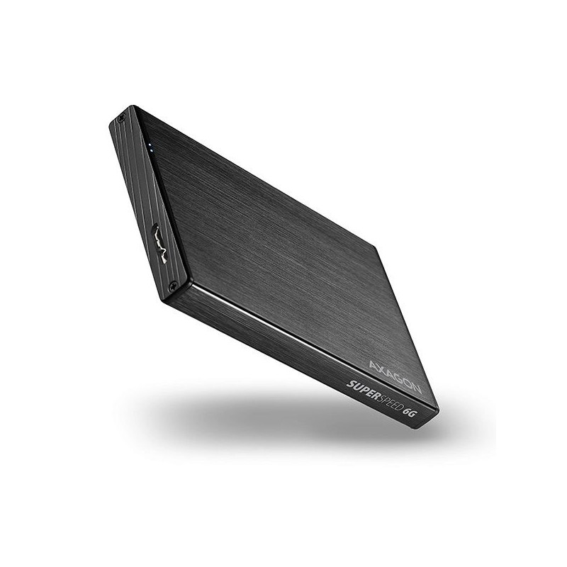 Axagon EE25-XA6 atminties įrenginio korpusas HDD / SSD korpusas, juodas, 2,5 colio