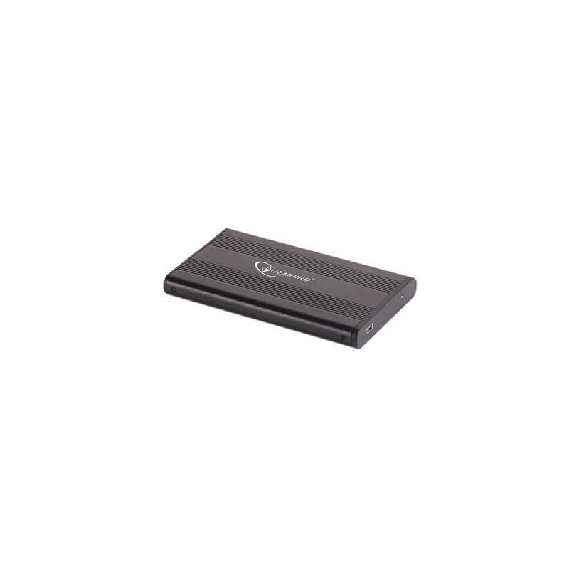 Gembird EE2-U2S-5 atminties įrenginio korpusas HDD korpusas, juodas, 2,5 colio