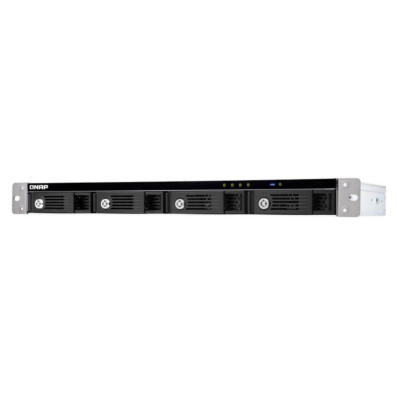 QNAP TR-004U atminties įrenginio korpusas HDD / SSD korpusas Juodai pilkas 2,5 / 3,5 colio