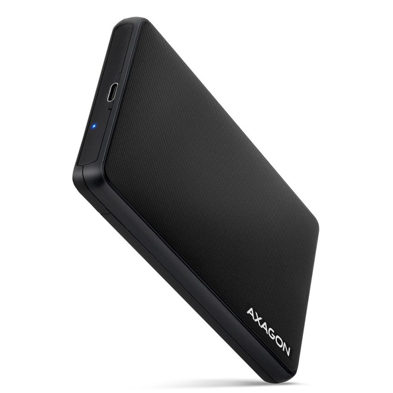 Axagon EE25-SLC atminties įrenginio korpusas HDD / SSD korpusas, juodas, 2,5 colio